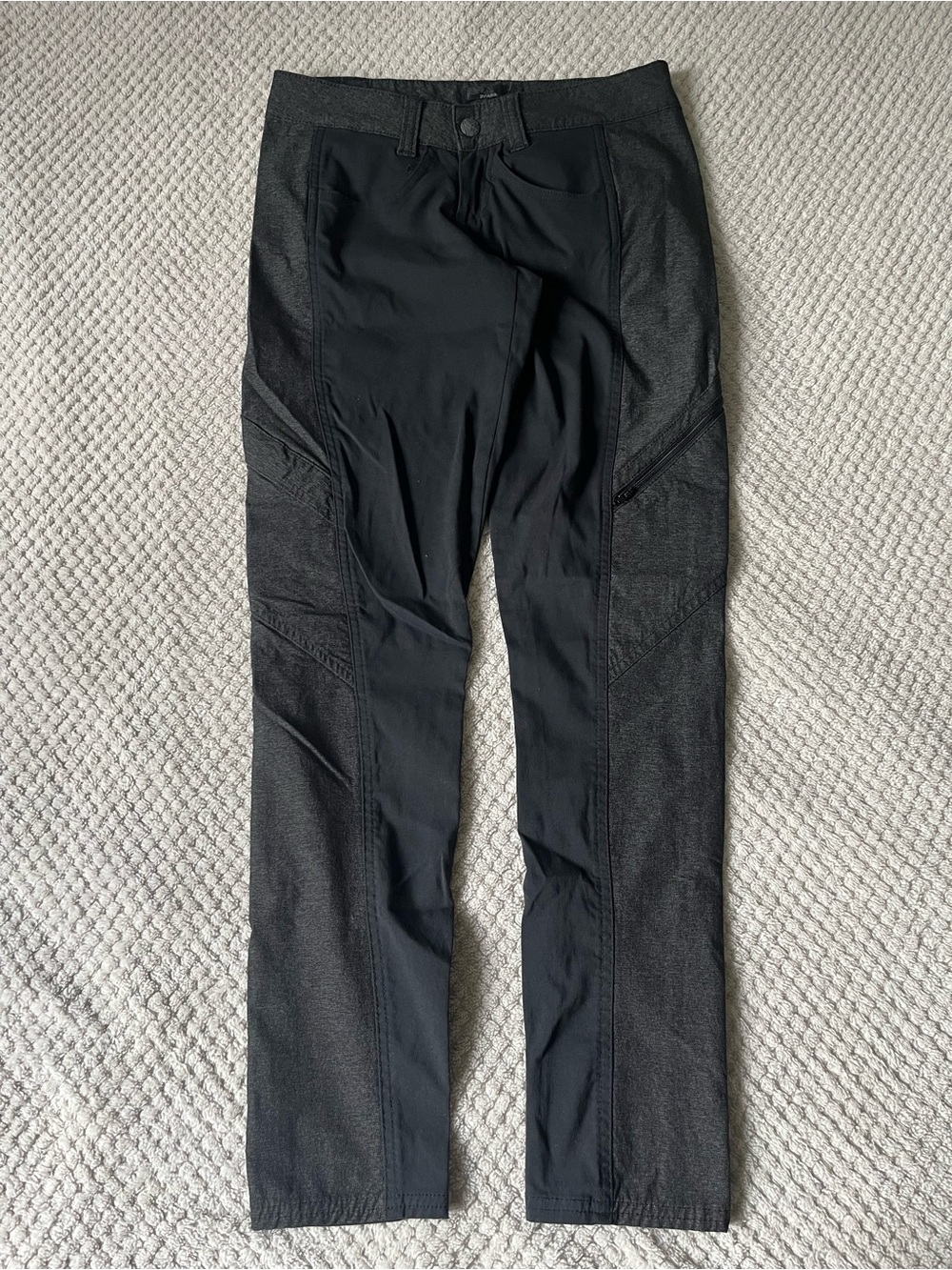 Prana Womens Black hiking Tactical-Style athletic utility pants